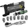 Wera 05056490001 Tool-Check Plus 39-delige Ratel, bit en doppenset 1/4" - 1