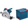 Bosch Blauw GKT 55 GCE invalzaagmachine 1400 Watt in L-Boxx 0601675001 - 1