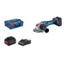 Bosch Blauw X-LOCK GWX 18V-15 C Accu Haakse Slijper 125mm 18V 8.0 ProCore in L-BOXX  06019H6401 - 1