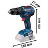 Bosch Combipack GSR 18V-55 accuboormachine + GDR 18V-200 slagschroevendraaier 18V 4.0AH in L-Boxx 06019J2108 - 4