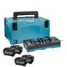 Makita 191U42-2 Startset XGT DC40RB Duolader + 4 x Accu BL4050F 40V max 5.0Ah in MBox - 1