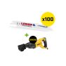 Lenox 20529B618RSET 100 x Reciprozaagblad Powerblast Bi-metaal B618R 152x19x0,9mm 18TPI + Dewalt DWE305PK-QS Reciprozaagmachine - 1