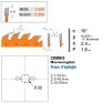 CMT 271.250.42M Ultra dun Schulpzaagblad met zaagbegrenzer 250 x 30 x 42T - 1