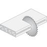 CMT 283.096.12M Zaagblad met links/rechts trapezium vertanding zeer fijn 300 x 30 x 96T - 1