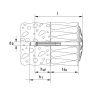 Fischer 80939 Isolatieplug DHK 80 voor zachte isolatie 250 stuks - 2