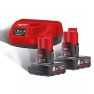 Milwaukee 4933451903 M12 NRG-602 M12™ NRG pack - 2 x accu 12V 6.0Ah + C12C lader - 1