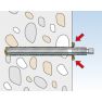 Fischer 50256 Ankerstang RG M 8 x 110 ev staalkwaliteit 5.8 10 stuks - 5