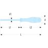 Facom AT2.5X75 AT - PROTWIST® schroevendraaier voor sleufschroeven - gefreesd bled - 2