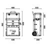 Beta 041000002 C41H Gereedschap Trolley 2-delig Oranje - 3