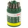 Bosch Groen 10-delige schroefbitset L = 25 mm PH 1/2/3 PZ 1/2/3 T 20/25/30 - 1