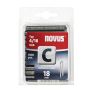 Novus 042-0459 C 4/18 nieten RVS 18 mm 1100 Stuks - 1