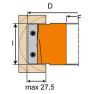 CMT 02102.125.05.00 Rechte schaafkop type MAN 120x27,5x30 - 2