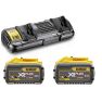 DeWalt DCB132X2-QW FlexVolt Starter Kit - 2 x FlexVolt accu 54V 9,0Ah Li-Ion + DCB132 Dubbellader - 1