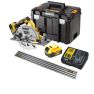 Dewalt DCS572P2-QW XR FlexVolt 18 Volt 5,0Ah Li-Ion Cirkelzaag 184 mm + geleiderail 1500 mm + 5 jaar dealer garantie! - 1