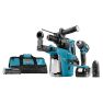 Makita DLX2168TW Combiset - DHR243 Combihamer + DDF482 Accuboor 18V 5.0Ah li-ion in tas - 1