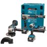 Makita DLX3155TJ Comboset 18V 5.0Ah Li-Ion - DDF486 Accuboormachine + DGA504 Accu Slijper + DTD153 Slagschroever in MBox - 1