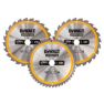 DeWalt DT1963-QZ Cirkelzaagblad 250 x 30 mm 3-Pack DT1956-QZ + DT1957-QZ - 1