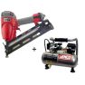 Senco FP35PP Finish Pro 35 MG DA-nagel spijkertacker + PC1010 Compressor - 1