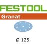 Festool 497177 Schuurschijven Granat STF D125/90 P400 GR/100 - 1