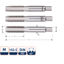 Rotec 301.2200 HSS-E Handtappenset 3-dlg DIN 352 metrisch M22x2,5 - 1