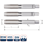 Rotec 306.0020 HSS Handtappenset 3-dlg DIN 352 BSW 1/2-12 - 1