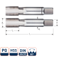 Rotec 315.0700 HSS Handtappenset PG 7-20 - 1