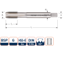 Rotec 341.1000 HSSE 800 M.Tap BSP G 1-11 - 1