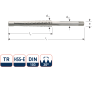 Rotec 356.2200 HSS-G Trapeziumtap TR22 x 5 - 1