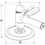 KS Tools 515.3063 1/4"perslucht-polijstmachine 150 mm - 1