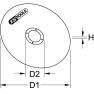 KS Tools 515.5056 Hoogwaardige doorslijpschijf, Ø 50mm, 1,1mm, 50 per pak - 2