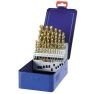 Bohrcraft 11301310025 MT13 25-Delige set met Geslepen HSS-TiN DIN 338 Metaalboren Titanium genitreerd in industrie-cassette. - 1